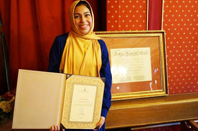 Aisha at Ijaza Ceremony